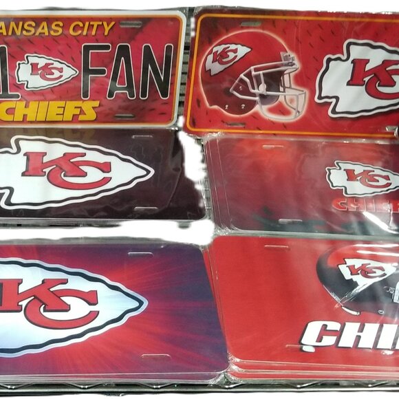 KANSAS CITY CHIEFS Aluminum LICENSE Plates - Picture 2 of 16